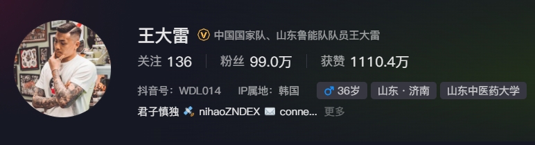  事出突然？泰山賽前幾小時亞冠退賽，王大雷社媒IP還顯示在韓國