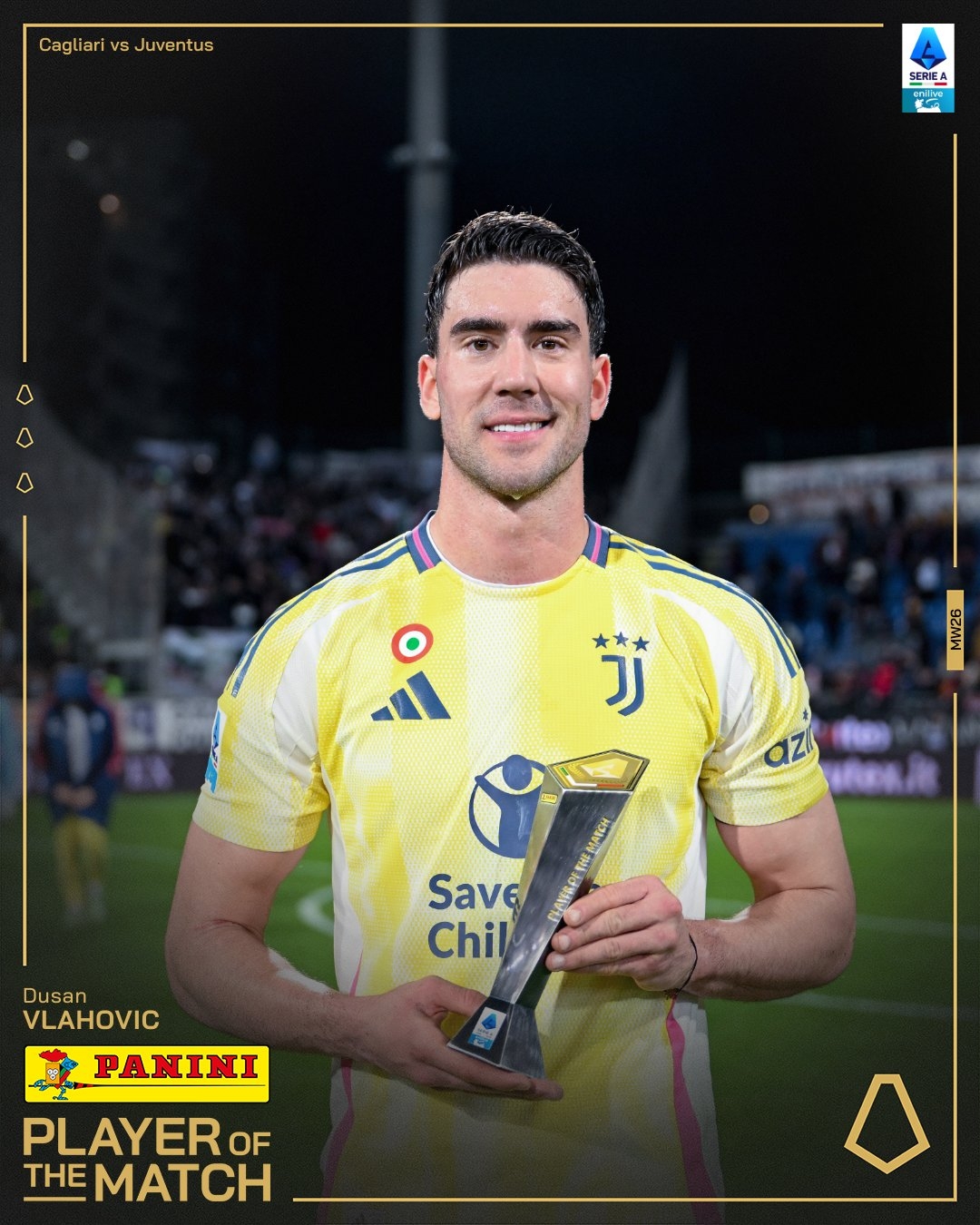  打進致勝進球！弗拉霍維奇當選尤文1-0卡利亞里全場最佳球員